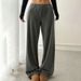 AC711 Early Spring European And American Style Women's New Straight-Leg High-Waisted Draped Floor-Length Casual Pants_ecoleips.com