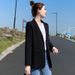 Women's Spring Autumn Blazer Mid-Length Petite Style Versatile Fashionable New Suit Outerwear_ecoleips.com