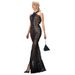 Women's Clothing Hot Sale Women's Tube Top Suspender Dress Off The Shoulder Sequin Party Long Dress_ecoleips.com