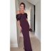 "Elegant Off-Shoulder Bodycon Dress For Women – Slim Fit Long Formal Dress, High Waist, Sexy Party & Evening Gown (Purple/White/Black, S/M/L)"_ecoleips.com