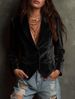 European And American Cross-border Clothing: New Gold Velvet Blazer, Solid Color, Fashionable, Casual, Slim-fit_ecoleips.com