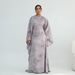 Women's Clothing Modest Abaya Dress High-Waisted Printed Maxi Dress – Flowy V-Neck Abstract Art Dress For City Strolls & Evening Soirées (M-L)_ecoleips.com
