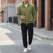 Aria Basics Aria Basics Cross-Border Foreign Trade European And American Autumn Winter New Casual Zipper Slim Fit Round Neck Long Sleeve Stand_ecoleips.com