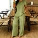 Women's Clothing Women's Camouflage V-Neck Short-Sleeved Top And Casual Pants Set Style For Formal & Casual For Women_ecoleips.com