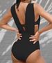 Women's Clothing Two Piece Swimsuit Deep V Sexy Multi-Color Bikini Set Fits True To Size For All Seasons_ecoleips.com