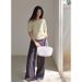 Suitable For All Seasons CLEAN SPACE Simple Breathable Linen 2025 New Korean Style Casual Pants For Women 53963_ecoleips.com