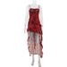 European And American Women's Sleeveless Printed Dress Summer Fashionable Elegant Slimming Waist Design Regular Fit_ecoleips.com