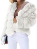 Women's Clothing Fashion Casual Ladies Imitation Fur Tops Fur Short Coat_ecoleips.com