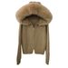 Women's Oversized Hooded Knit Cardigan - Soft Angora Blend, Zipper Front, Casual Korean Style, Spring Layering Essential (Multiple Colors Available)_ecoleips.com