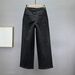 Women's High-Waisted Rhinestone Embellished Denim Jeans Heavy Duty Loose Fit Slimming Wide Leg Trousers European Style Trendy 2026 Spring Autumn_ecoleips.com