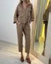 Women's Clothing 2 Piece Set Large Size Cotton And Linen Shirt Set High Waist Loose Nine Points_ecoleips.com