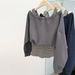 Real Shot Of Foreign Trade Women's Two-piece Spliced Long-sleeve Sweatshirt For Early Spring And Autumn,_ecoleips.com