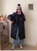 girl Girl 2025 Winter New White Down Jacket For Women, Mid-Length, Over-the-Knee, Hooded, Korean Style, Loose Fit, Warm, Thickened_ecoleips.com