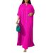 Women's Clothing New Fashion Loose Casual Pleated Dress_ecoleips.com