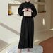 Cross-border Solid Color New Muslim Dress, Satin Loose Abaya Long Gown, Elegant And Stylish_ecoleips.com