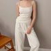 Knitted Jacquard Comfortable Strap Long Pants Loose Pajamas Two-Piece Set 2026 European And American Spring Summer New_ecoleips.com
