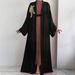 Muslim Dress Women Set Elegant Sleeveless Dress With Floral Embroidered Long Cardigan – Minimalist Modest Two-Piece Set For Office & Occasions_ecoleips.com
