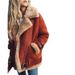 Deerskin Lamb Wool Coat Women's Lapel Fur Cotton Coat Coat_ecoleips.com