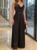 Women's Clothing new fashion and sexy V-neck belt waist suspender suit pants_ecoleips.com