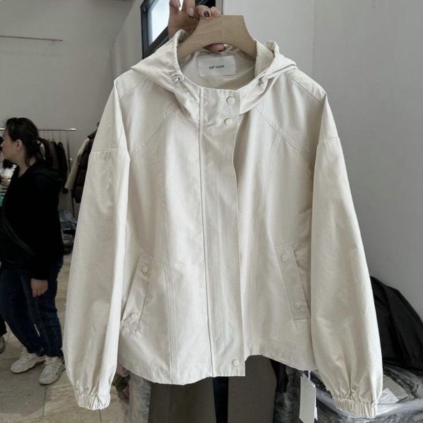 2026 Spring Windproof Casual Versatile Women's Jacket, Loose Fit, Fashionable Design, Trendy Commuting Coat With Tag_ecoleips.com