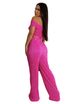 Women's Clothing Hot Sale Spring Fashion Leisure One Shoulder Wrap Chest Wide Leg Two Piece Set_ecoleips.com