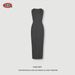 BE's Fashion 2025 Summer European And American Cross-Border Sexy Tank Top Long High-End Slim Fit Knitted Dress For_ecoleips.com