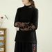 Popular Angolan Red Cultural Embroidery Design A Warm, Cozy Undergarment For Women, Suitable For Autumn/Winter Seasons_ecoleips.com