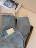 Lace Patchwork Straight-Leg Jeans For Women, Spring 2025 Plus Size New Chinese Style Slimming Nine-Point Cigarette Pants_ecoleips.com