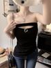 Sexy Strapless Inner Top With Chest Pads, Anti-Exposure, Suitable For Outerwear, Made Of Rayon_ecoleips.com
