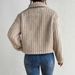 Oversized Lapel Coat For Women – Lightweight Double-Faced Polyester Jacket (XS-XL, Beige) | Fall/Winter Minimalist Streetwear_ecoleips.com