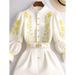 Women's Clothing Casual Chic Unique White Shorts Two Piece Suit Light Luxury High Dress_ecoleips.com