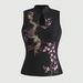 Golden Dragon Print Halter Neck Slim Fit Women's Top Cheongsam Collar Black Yellow Sexy Wholesale Trend 2026 National_ecoleips.com