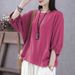 Women's Clothing Designed For Plus-Size Women: Short-Sleeved Tops That Cover The Abdomen And Create A Slimming Effect; S_ecoleips.com