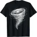 Women's T-Shirts Tornado Illustration Storm T-Shirt_ecoleips.com