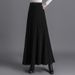 Plus Size Knied Wih Exended Hem, Pleaed For Women, Auumn And Winer High Wais Slimming Sweaer Skir, A-Line_ecoleips.com