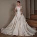 Women's Clothing Elegant High-End Forest Style Mermaid Wedding Dress With Double Shoulder Shawl_ecoleips.com