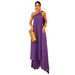 Summer Women's Long Loose Top And Solid Color Trousers Set American Fashion_ecoleips.com