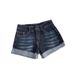 Petite Women's Low Waisted Rolled Up Denim Shorts, 2026 Summer New Style, Hot Girl Style, Stretchy, Tight Fitting, Slimming, Versatile Hot Pants_ecoleips.com
