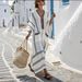 Women's Clothing Elegant Loose Print Long Swing Dress_ecoleips.com