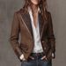 Vintage Contrast-Color Wool Blazer Coat For Women, Elegant Fall/Winter Thickened Tweed Jacket With Notched Lapel_ecoleips.com