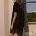 Simple Fashion Patchwork Lace A-Line Party Dress Women's Spring Round Neck Loose T-shirts Dress Summer Short Sleeve Office Dress_ecoleips.com
