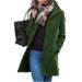 Women's Retro Woolen Coat Medium Length Solid Color Autumn Winter Clothing Relaxed Everyday Wear Comfortable Feshion_ecoleips.com