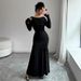 Women's Clothing One Shoulder Sexy Pleated Dress Autumn And Winter High Cooling A Skirt_ecoleips.com