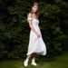 Cross-Border Jacquard Off-Shoulder European And American 2026 Summer New French Hollow Embroidery Slim Fit Flower Bud_ecoleips.com