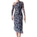 Women's Snake Print Slim Fit Long Sleeve Dress Bodycon Sexy Autumn New European American Style Dress_ecoleips.com
