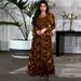 2025 Spring And Summer New European And American Waist Tie Temperament Women's Party Robe Dress_ecoleips.com