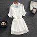 Women's Clothing Fashion Dress Female Summer Sling Two Piece Suit Loose Waist Slimming Small Fresh Chiffon Skirt_ecoleips.com