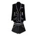 Women's Clothing tweed waist slimming foreign trade supply women's suit shorts suit in stock_ecoleips.com