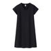 Pure-Color Short-Sleeved V-Neck Dress Eight Size Options Eleven Color Choices Popular Versatile Casual Dress_ecoleips.com