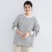 Women's Striped Loose Fit Sweatshirt Style Casual Cotton Round Neck Top For Spring And Autumn_ecoleips.com